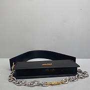 Kitlife Jacquemus Black Le Ciuciu Leather Shoulder Bag - 30x10.5x4.5cm - 4