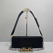 Kitlife Jacquemus Black Le Ciuciu Leather Shoulder Bag - 30x10.5x4.5cm - 5