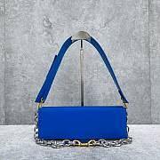 Kitlife Jacquemus Blue Le Ciuciu Leather Shoulder Bag - 30x10.5x4.5cm USD 370.00  - 5