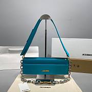 Kitlife Jacquemus Light Blue Le Ciuciu Leather Shoulder Bag - 30x10.5x4.5cm USD 370.00  - 1