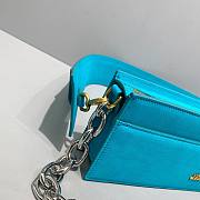 Kitlife Jacquemus Light Blue Le Ciuciu Leather Shoulder Bag - 30x10.5x4.5cm USD 370.00  - 4