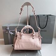 Kitlife Balenciaga NEO CAGOLE XS HANDBAG WITH RHINESTONES NUDE - 26x13x18cm - 3