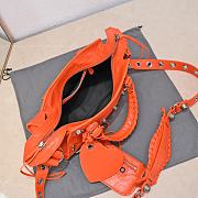 Kitlife Balenciaga NEO CAGOLE XS HANDBAG WITH RHINESTONES ORANGE - 26x13x18cm - 4