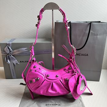 	 Kitlife Balenciaga Le Cagole XS Shoulder Bag Lipstick Pink - 26×7×16cm