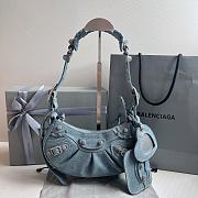 	 Kitlife Balenciaga Le Cagole XS Shoulder Bag Denim Light Blue - 26×7×16cm - 1