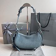 	 Kitlife Balenciaga Le Cagole XS Shoulder Bag Denim Light Blue - 26×7×16cm - 3