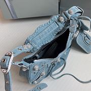 Kitlife Balenciaga Le Cagole Small Shoulder Bag In Denim Light Blue  - 33x16x8 cm - 2