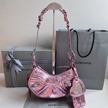 Kitlife Balenciaga Le Cagole XS Shoulder Bag METALLIC PINK - 26×7×16cm 