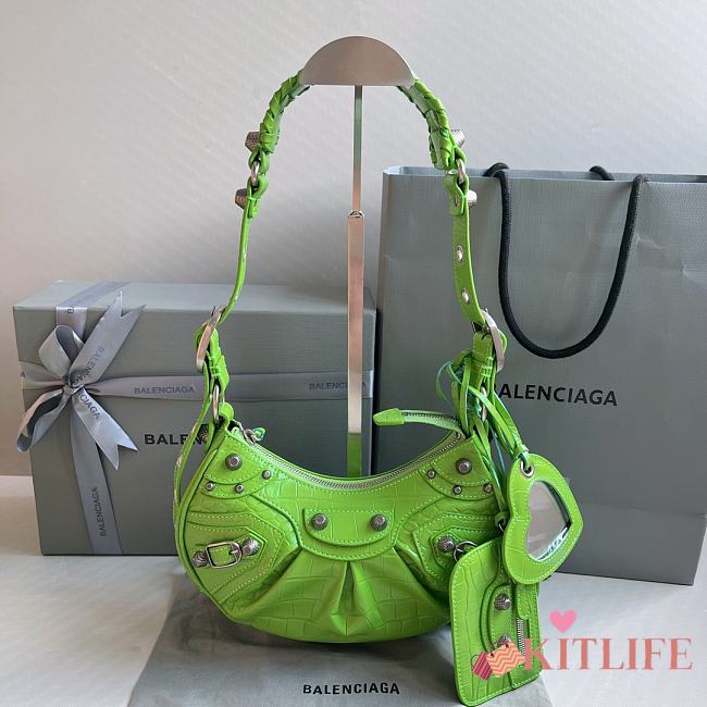 Kitlife Balenciaga Le Cagole XS Shoulder Bag Green - 26×7×16cm - 1