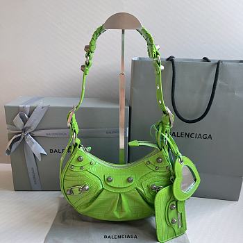 Kitlife Balenciaga Le Cagole XS Shoulder Bag Green - 26×7×16cm