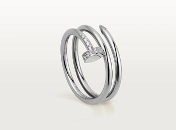 Kitlife Cartier JUSTE UN CLOU RING White gold, diamonds 