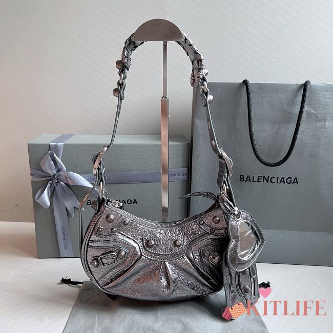 Kitlife Balenciaga Le Cagole XS Shoulder Bag Silver - 26×7×16cm - 1