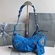 	 Kitlife Balenciaga Le Cagole XS Shoulder Bag Blue - 26×7×16cm - 1