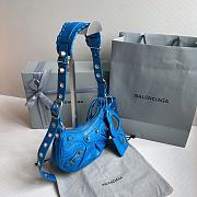 	 Kitlife Balenciaga Le Cagole XS Shoulder Bag Blue - 26×7×16cm - 3