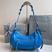 	 Kitlife Balenciaga Le Cagole Small Shoulder Bag Blue - 33x16x8 cm - 4