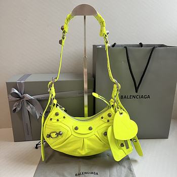 	 Kitlife Balenciaga Le Cagole XS Shoulder Bag yellow luminescent - 26×7×16cm