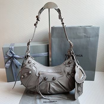 	 Kitlife Balenciaga Le Cagole Small Shoulder Bag Light Grey - 33x16x8 cm