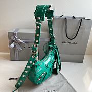 	 Kitlife Balenciaga Le Cagole XS Shoulder Bag Dark Green - 26×7×16cm - 2