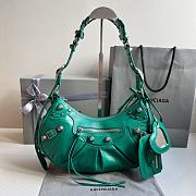 	 Kitlife Balenciaga Le Cagole Small Shoulder Bag Dark Green - 33x16x8 cm - 1