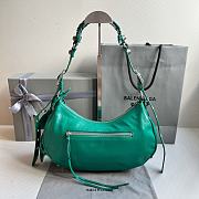 	 Kitlife Balenciaga Le Cagole Small Shoulder Bag Dark Green - 33x16x8 cm - 3