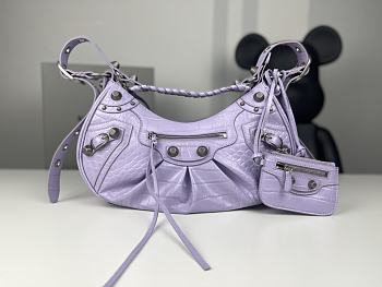 	 Kitlife Balenciaga Le Cagole Small Shoulder Bag Purple - 33x16x8 cm