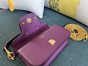 	 KITLIFE VALENTINO LOCÒ SMALL SHOULDER BAG IN PURPLE CALFSKIN - W20xH11xD5 cm - 4