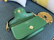 	 KITLIFE VALENTINO LOCÒ SMALL SHOULDER BAG IN GREEN CALFSKIN - W20xH11xD5 cm - 5