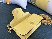 	 KITLIFE VALENTINO LOCÒ SMALL SHOULDER BAG IN YELLOW CALFSKIN - W20xH11xD5 cm - 2