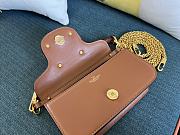 	 KITLIFE VALENTINO LOCÒ SMALL SHOULDER BAG IN BROWN CALFSKIN - W20xH11xD5 cm - 2