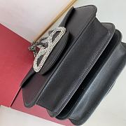 	 KITLIFE VALENTINO LOCÒ SMALL BLACK SHOULDER BAG WITH JEWEL LOGO - 2