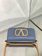 	 KITLIFE VALENTINO LOCÒ SMALL SHOULDER BAG IN ULTRAMARINE CALFSKIN - W20xH11xD5 cm - 2