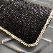 KITLIFE LOCÒ EMBROIDERED SMALL BLACK SHOULDER BAG - W20xH11xD5 cm - 2