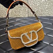 	 KITLIFE LOCÒ EMBROIDERED SMALL ORANGE SHOULDER BAG - W20xH11xD5 cm - 5