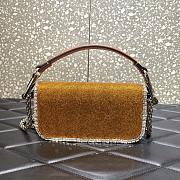 	 KITLIFE LOCÒ EMBROIDERED SMALL ORANGE SHOULDER BAG - W20xH11xD5 cm - 2