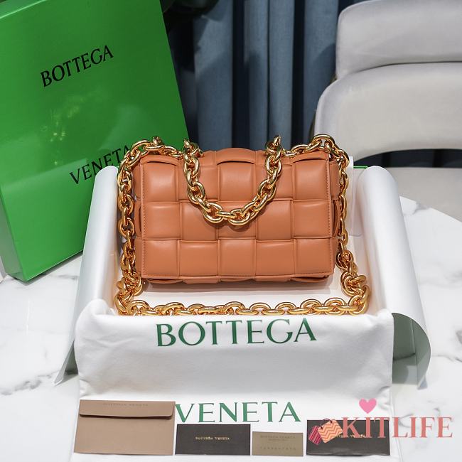 Kitlife Bottega Veneta Gold Chain Cassette Orange - 26x18x8cm - 1