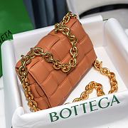 Kitlife Bottega Veneta Gold Chain Cassette Orange - 26x18x8cm - 2