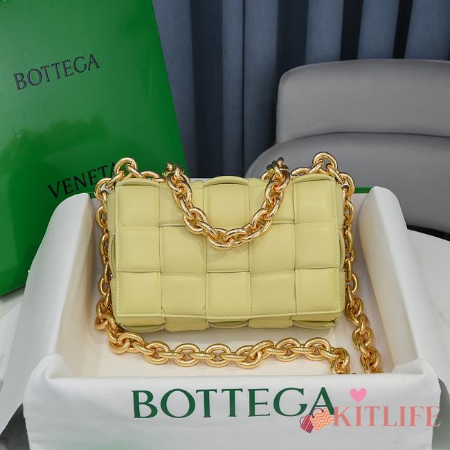 Kitlife Bottega Veneta Gold Chain Cassette Light Yellow - 26x18x8cm - 1