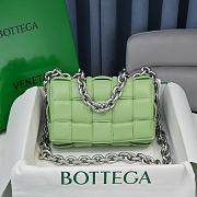 Kitlife Bottega Veneta Silver Chain Cassette Light Green - 26x18x8cm - 1