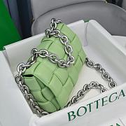 Kitlife Bottega Veneta Silver Chain Cassette Light Green - 26x18x8cm - 5