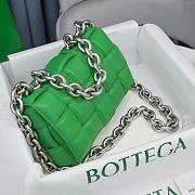 Kitlife Bottega Veneta Silver Chain Cassette Paraket - 26x18x8cm - 2