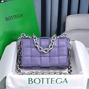 Kitlife Bottega Veneta Silver Chain Cassette Purple - 26x18x8cm - 1