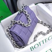 Kitlife Bottega Veneta Silver Chain Cassette Purple - 26x18x8cm - 4