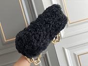 Kitlife Bottega Veneta Shearling Chain Pouch Clutch Black - 31*12*16cm - 3