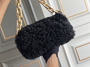 Kitlife Bottega Veneta Shearling Chain Pouch Clutch Black - 31*12*16cm - 4