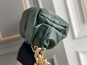 	 Kitlife Bottega Veneta Silver Chain Pouch Clutch Dark Green  - 31*12*16cm - 4