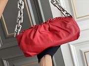 Kitlife Bottega Veneta Silver Chain Pouch Clutch Red - 31*12*16cm - 1