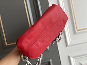 Kitlife Bottega Veneta Silver Chain Pouch Clutch Red - 31*12*16cm - 5