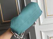 Kitlife Bottega Veneta Silver Chain Pouch Clutch Blue - 31*12*16cm - 5