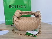 Kitlife Bottega Veneta Mini Jodie with chain dark beige - 28x23x8cm - 1