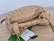 Kitlife Bottega Veneta Mini Jodie with chain dark beige - 28x23x8cm - 2